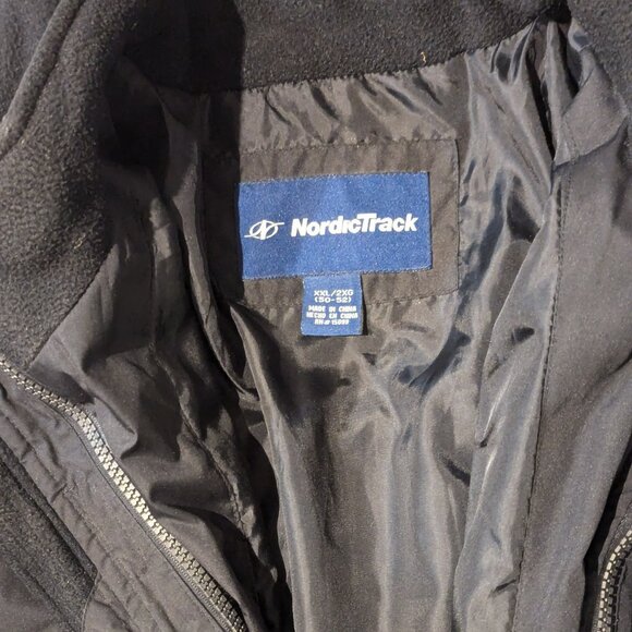 NordicTrack Parka Coat Black XXL Size 50-52 Removable Lining and Hood - Picture 3 of 9